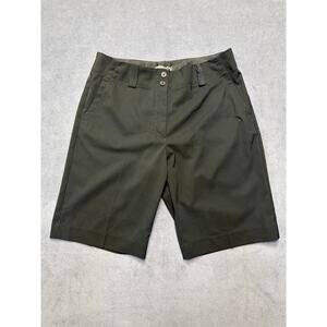 Nike Fit-Dry Golf Shorts Women's Size 8M Black 10" Inseam Pockets Stretch